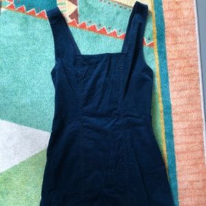 Navy corduroy sleeveless dress by BDG